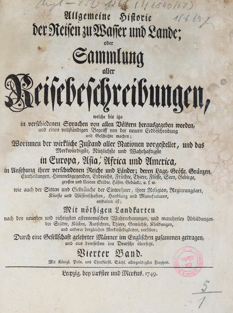 Große Abbildung Nr.1: 137-1649 Allgemeine Historie der Reisen: (Afrika)