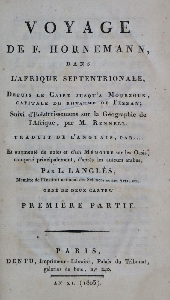 Große Abbildung Nr.2: 137-1652 Hornemann,F.: (Afrika)