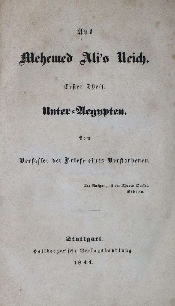 Große Abbildung Nr.2: 137-1662 (Pückler-Muskau,H.v.).: (Afrika)