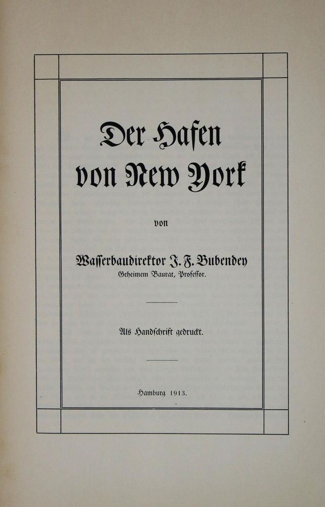 Große Abbildung Nr.4: 137-1681 Bubendey,J.F.: (Amerika, New York)