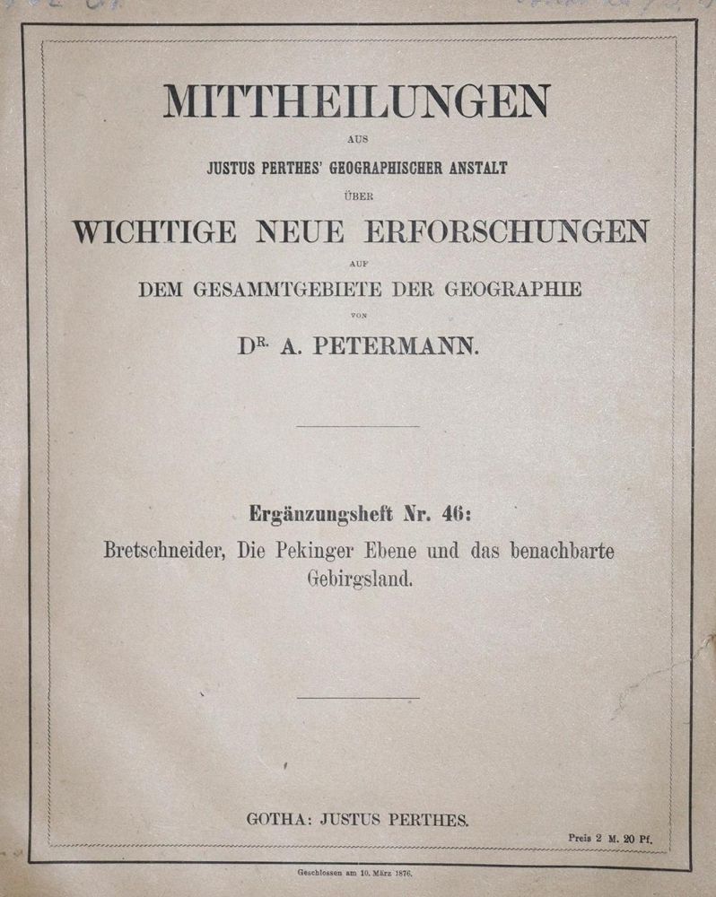 Große Abbildung Nr.5: 137-1704 Bretschneider,E.: (Asien, China)