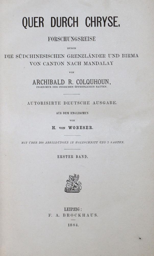 Große Abbildung Nr.1: 137-1710 Colquhoun,A.R.: (Asien)