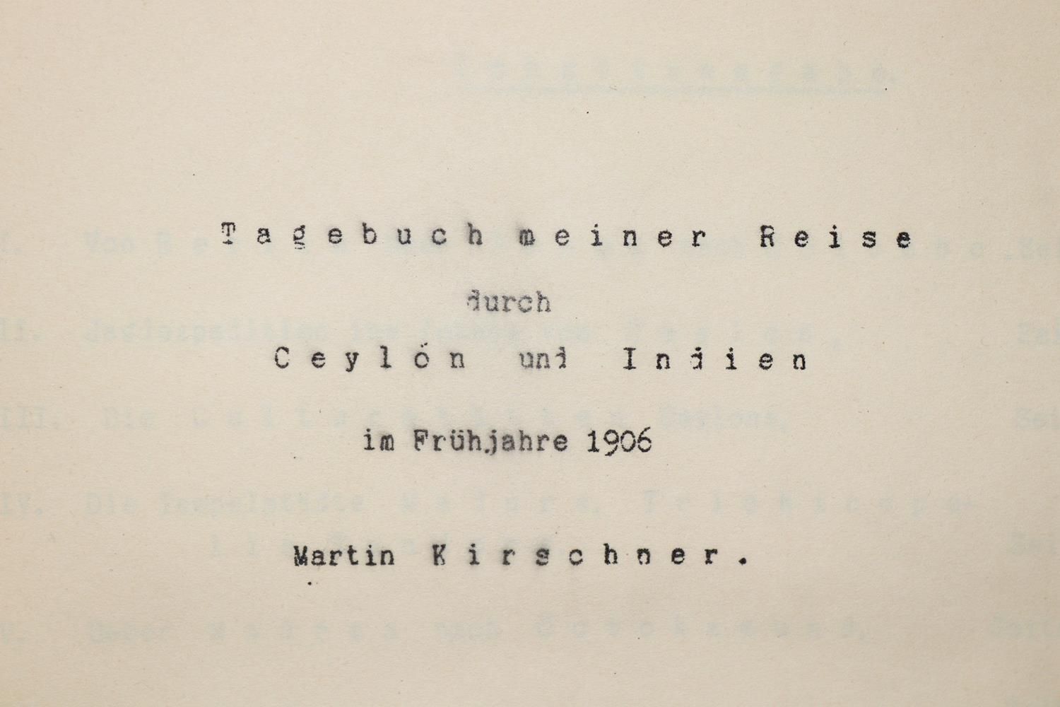 Große Abbildung Nr.1: 137-1711 Kirschner,M.: (Asien, Indien, Ceylon)