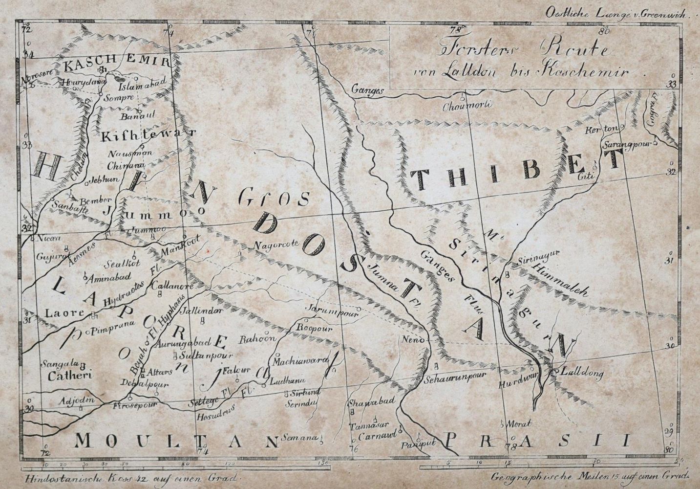 Große Abbildung Nr.1: 137-1712 Forster,G.: (Asien, Indien)