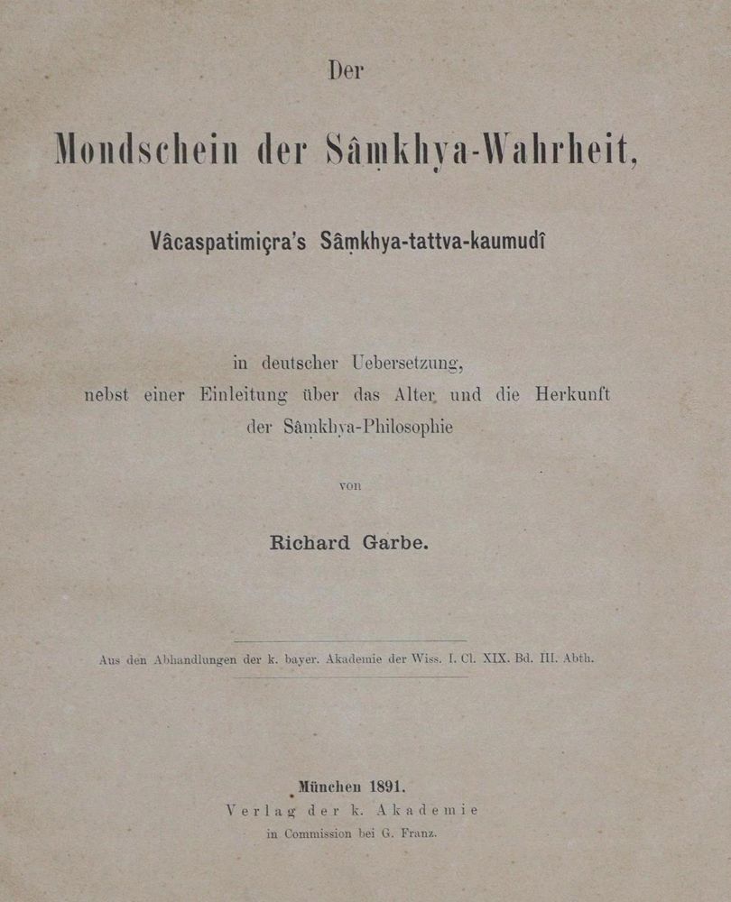 Große Abbildung Nr.1: 137-1713 Garbe,R.: (Asien, Indien)