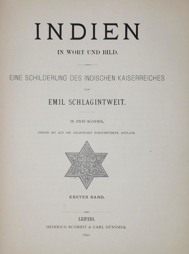 Große Abbildung Nr.1: 137-1715 Schlagintweit,E.: (Asien, Indien)