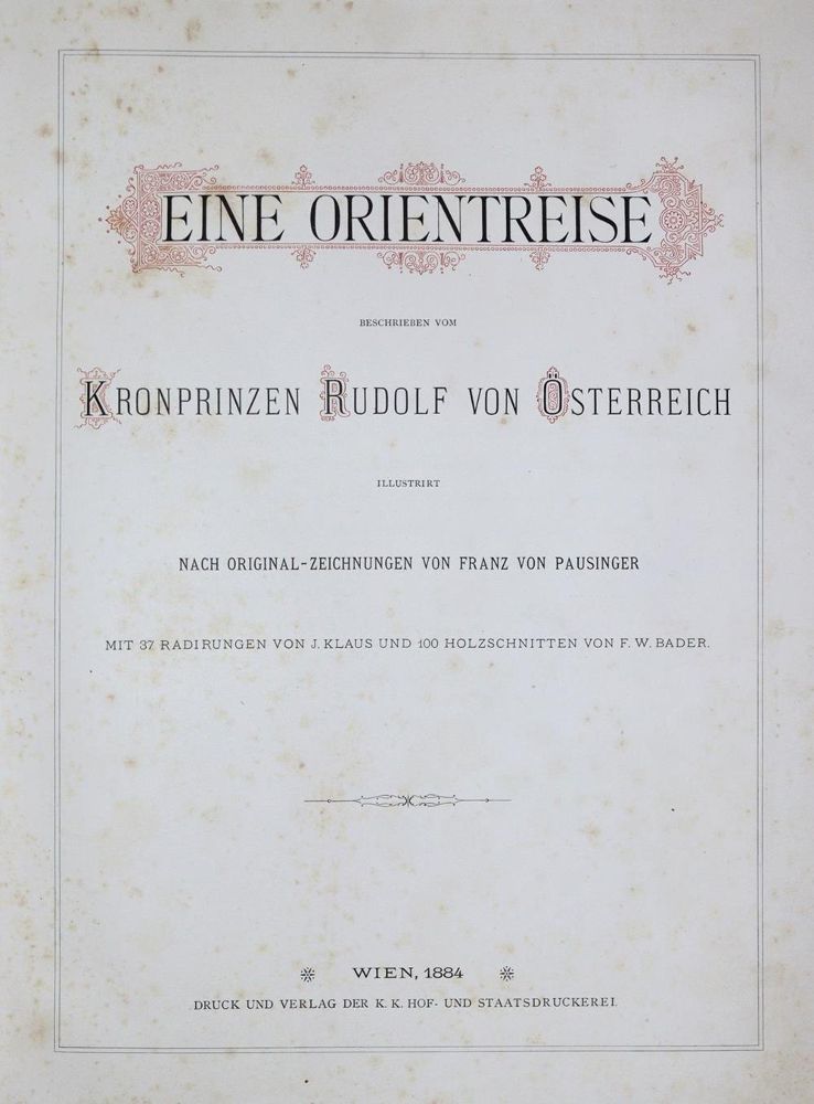 Große Abbildung Nr.2: 137-1732 Rudolf von Österreich, Kronprinz.: (Asien)