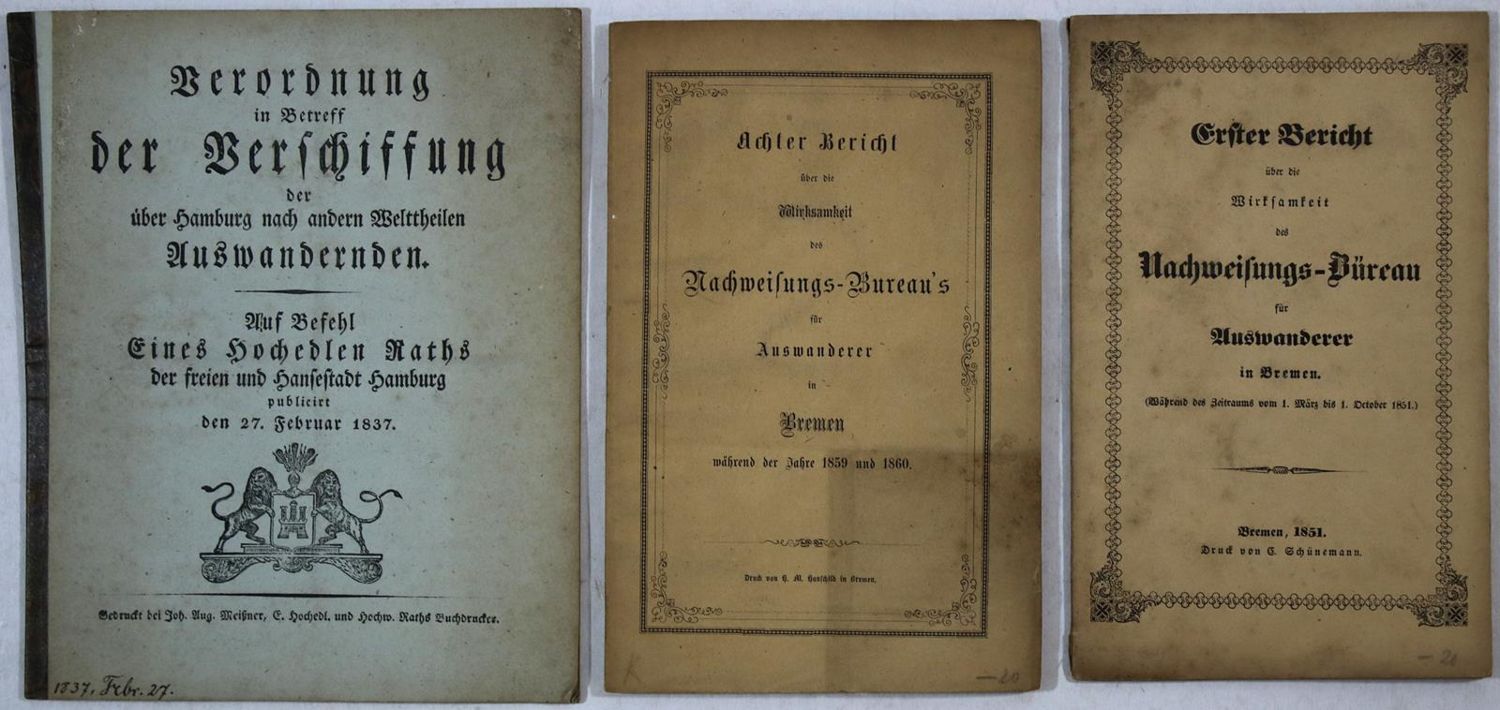 Große Abbildung Nr.1: 137-1753 Auswanderung.: (Deutschland)