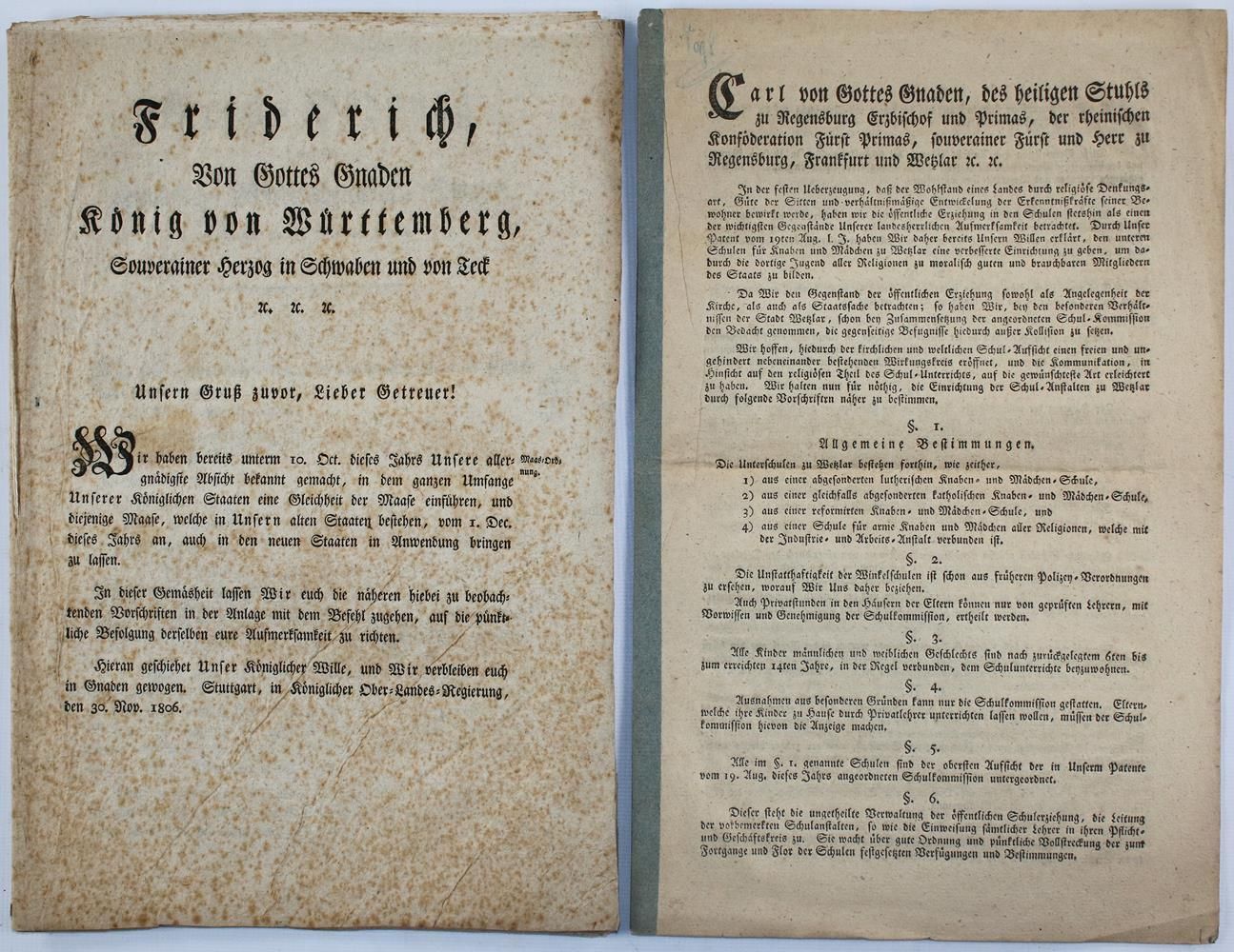Große Abbildung Nr.2: 137-1760 Konvolut: (Deutschland, Baden-Württemberg)
