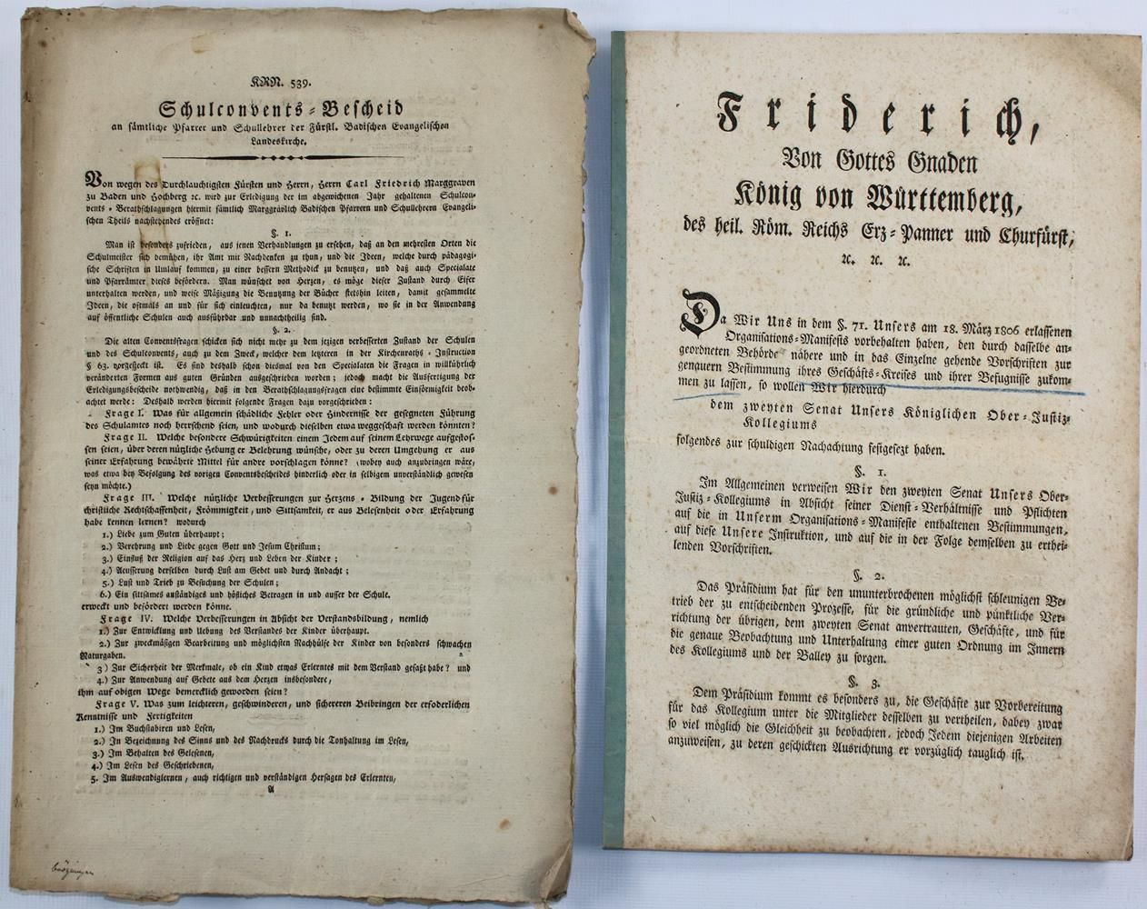 Große Abbildung Nr.3: 137-1760 Konvolut: (Deutschland, Baden-Württemberg)