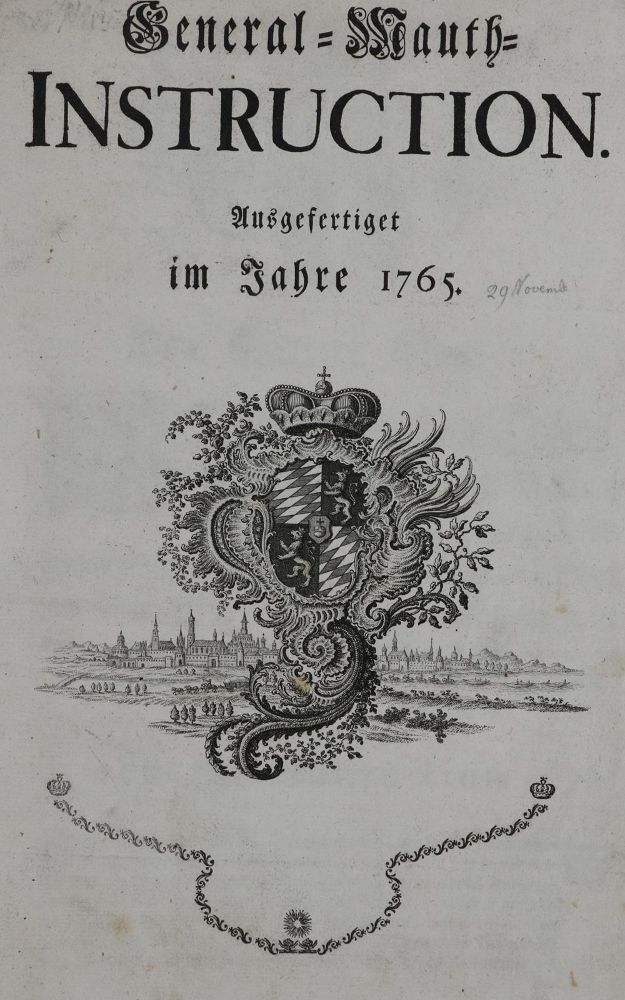 Große Abbildung Nr.1: 137-1775 General-Mauth-Instruction.: (Deutschland, Bayern)
