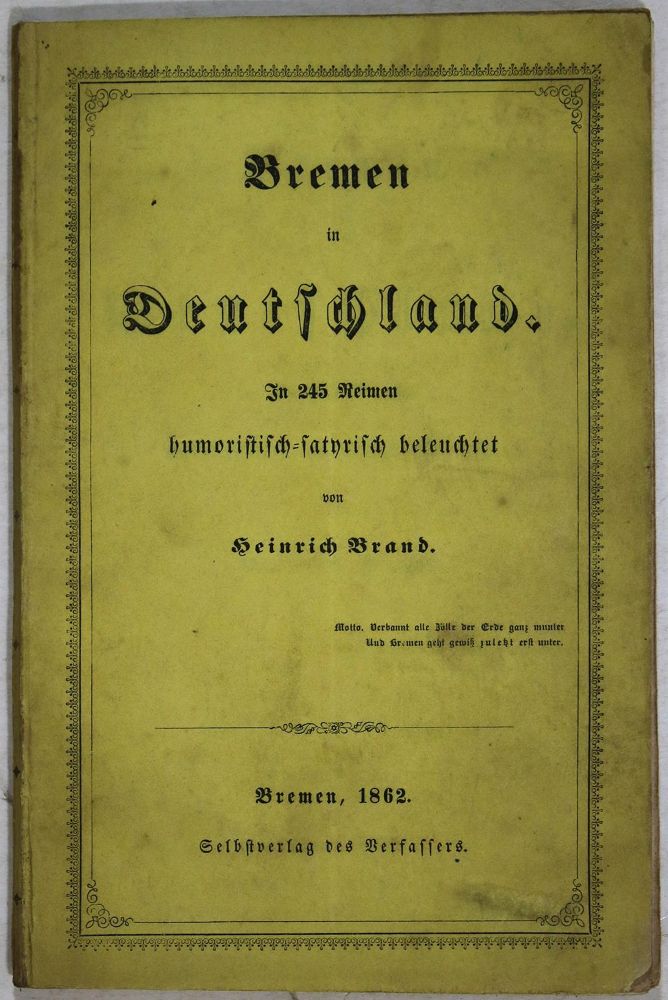 Große Abbildung Nr.1: 137-1783 Brand,H.: (Deutschland, Bremen)