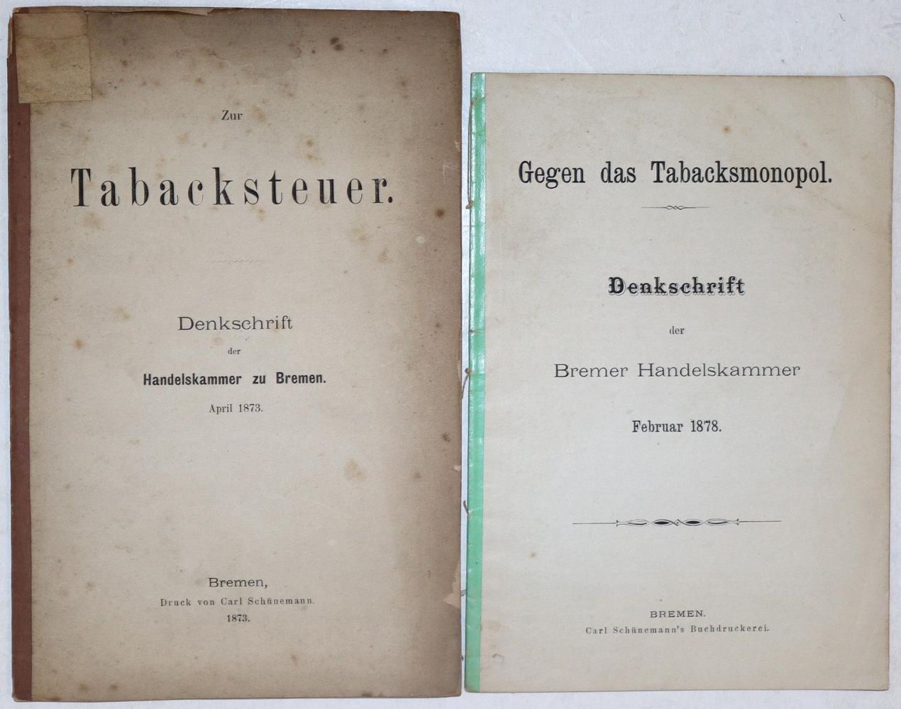 Große Abbildung Nr.1: 137-1788 Tabak.: (Deutschland, Bremen)