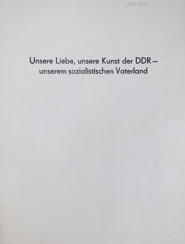 Große Abbildung Nr.2: 137-1800 Zentralhaus für Kulturarbeit der DDR (Hrsg.).: (Deutschland, DDR)
