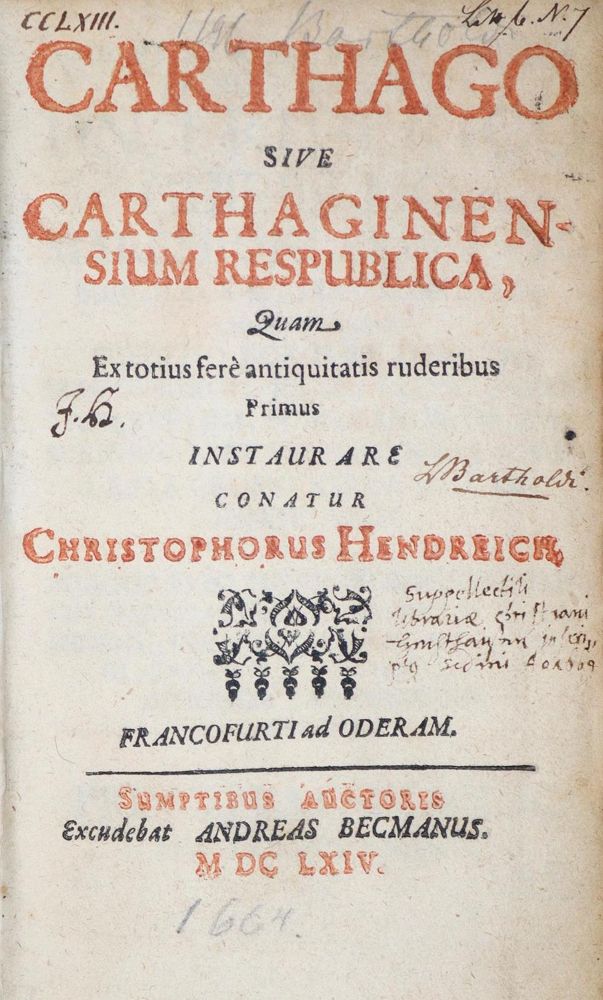 Große Abbildung Nr.1: 137-182 Hendreich,C: (Alte Drucke, Handschriften und Theologie)