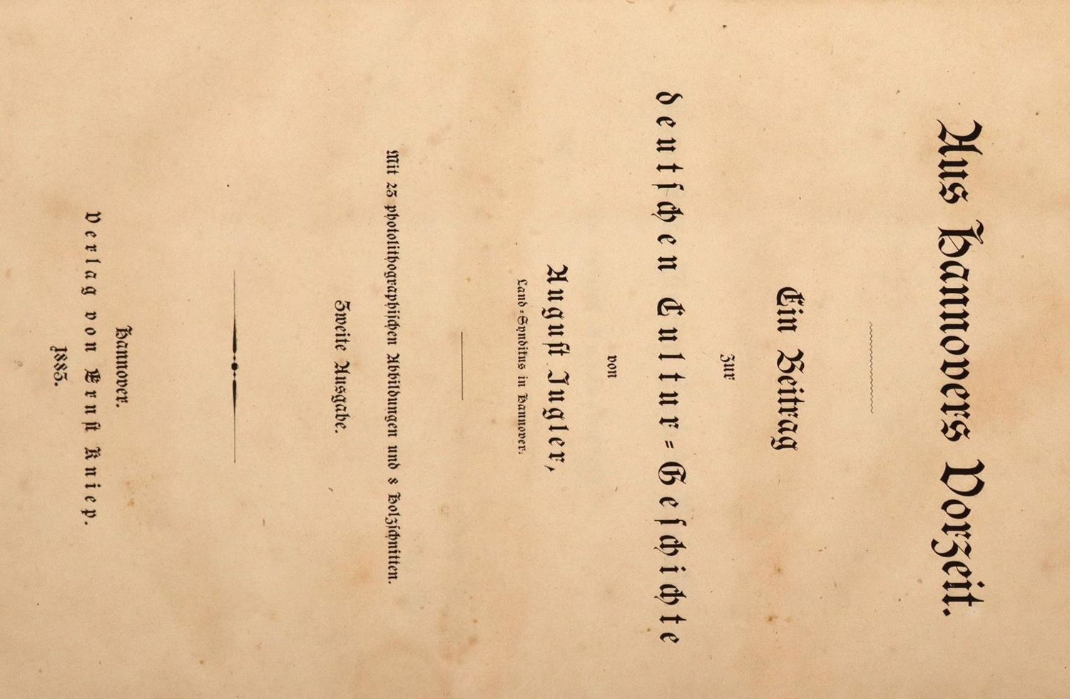 Große Abbildung Nr.2: 137-1823 Hannover.: (Deutschland, Hannover)