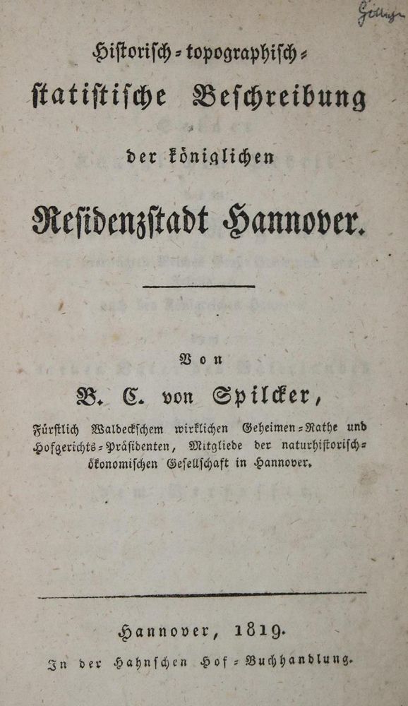 Große Abbildung Nr.2: 137-1824 Spilcker,B.C.v.: (Deutschland, Hannover)
