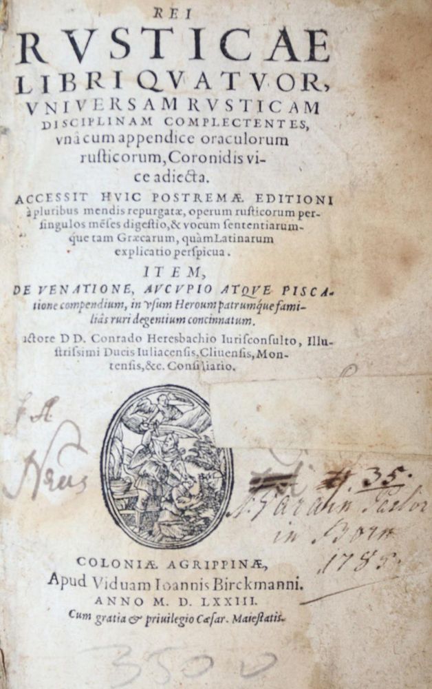 Große Abbildung Nr.1: 137-183 Heresbach,K.: (Alte Drucke, Handschriften und Theologie)