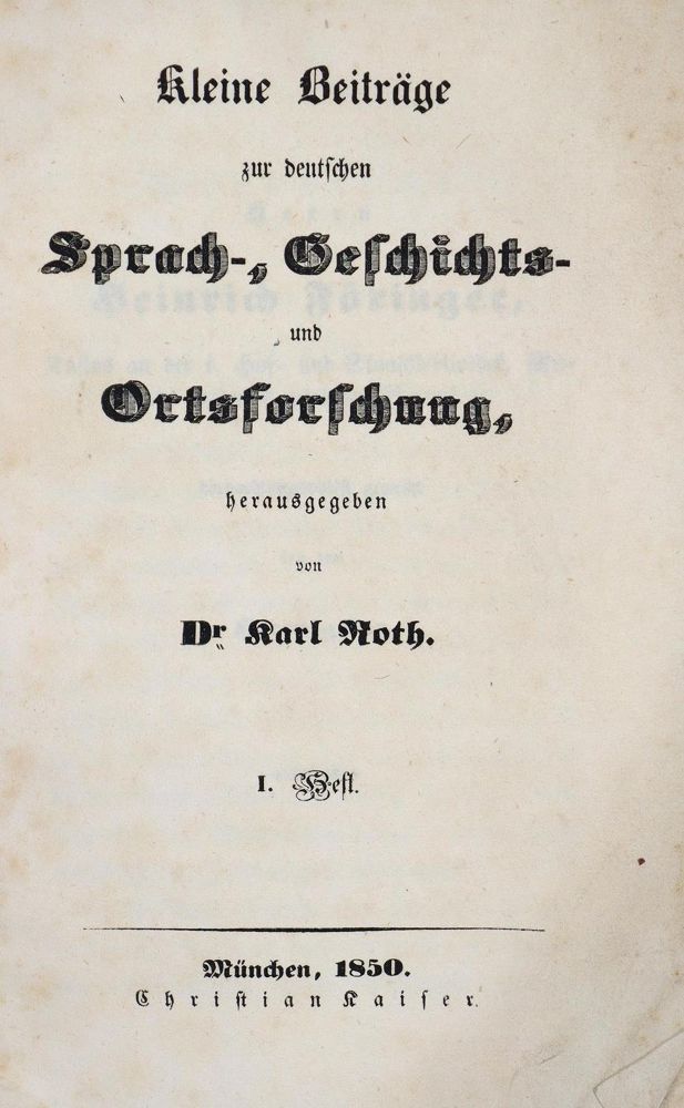 Große Abbildung Nr.1: 137-1830 Kleine Beiträge: (Deutschland)