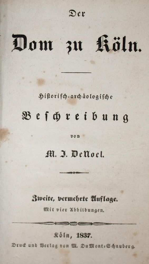 Große Abbildung Nr.2: 137-1831 De Noel,M.J.: (Deutschland, Köln)