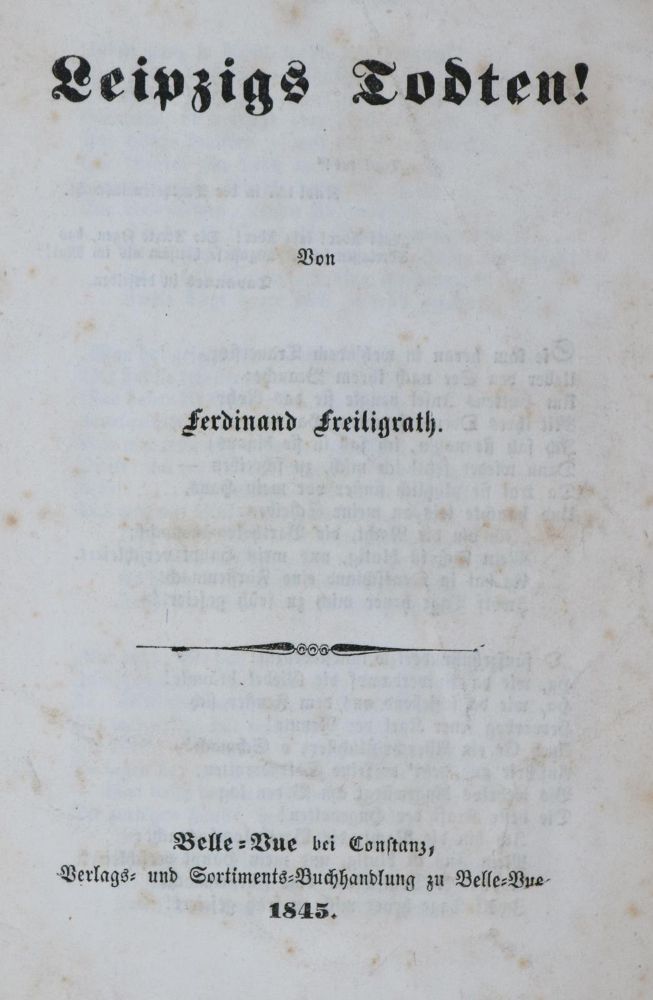 Große Abbildung Nr.1: 137-1859 Freiligrath,F.: (Deutschland, Revolution 1848/49 - Vormärz - Politik)