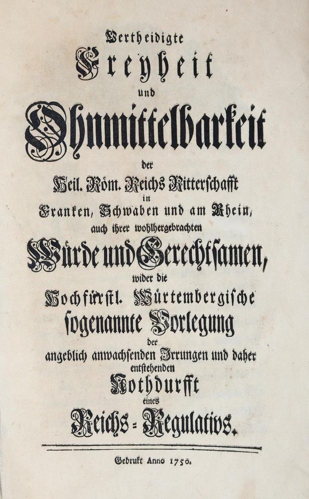 Große Abbildung Nr.2: 137-1887 Vertheidigte Freyheit und Ohnmittelbarkeit: (Deutschland)