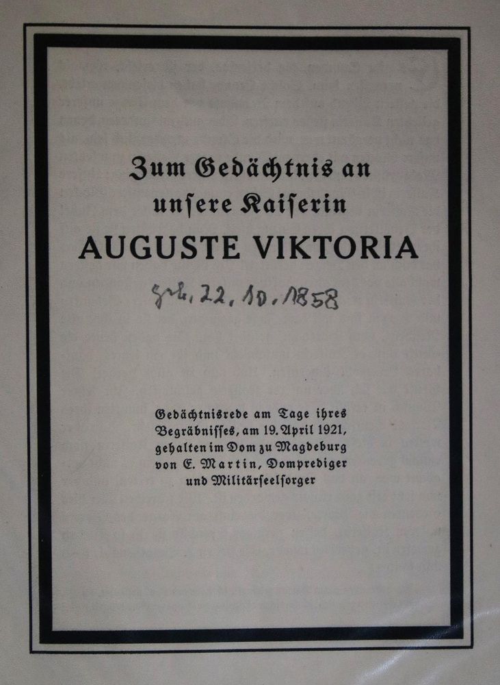 Große Abbildung Nr.2: 137-1891 Haus Doorn.: (Deutschland, Wilhelm II.)