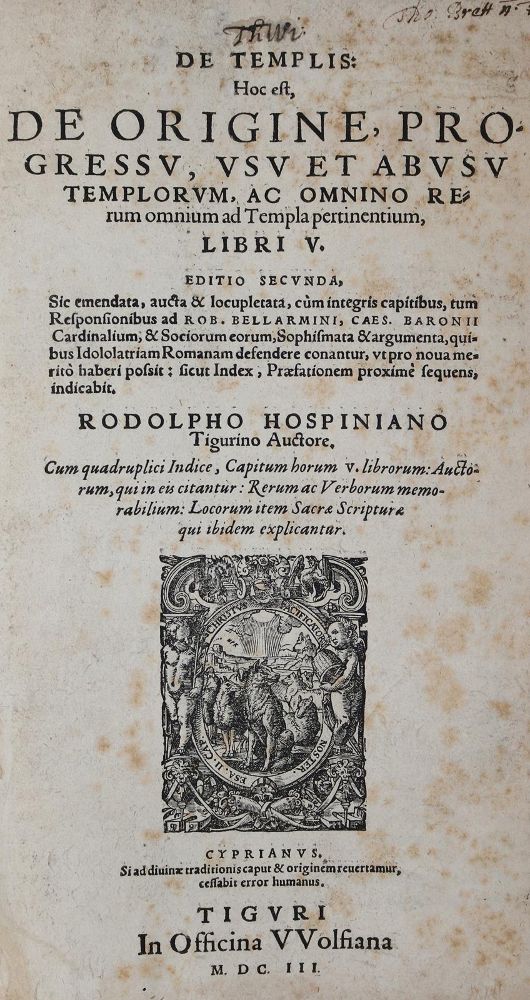 Große Abbildung Nr.1: 137-191 Hospinianus,R. (d.i. R.Wirth).: (Alte Drucke, Handschriften und Theologie)