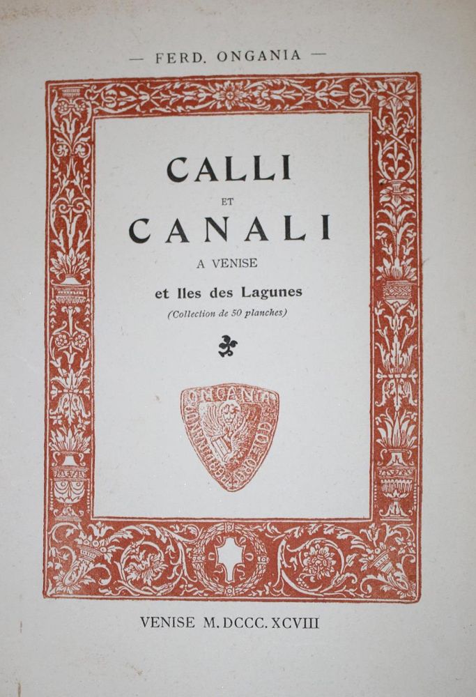 Große Abbildung Nr.1: 137-1943 Ongania,F.: (Italien, Venedig)