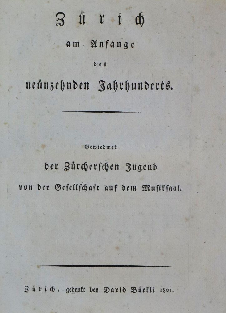 Große Abbildung Nr.2: 137-1993 Neujahrsblätter.: (Schweiz)