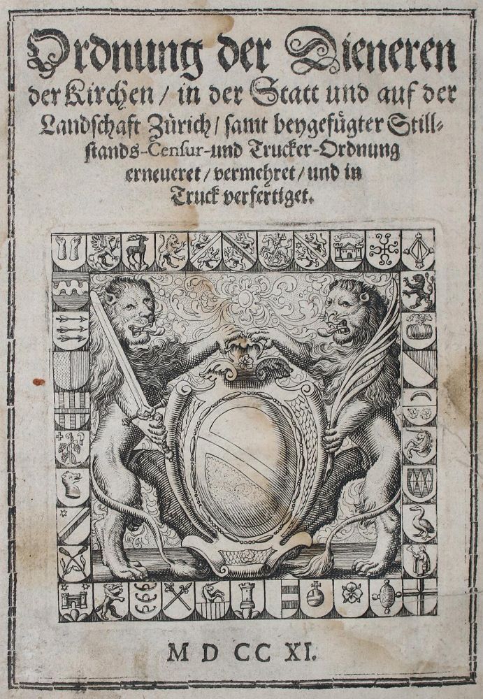 Große Abbildung Nr.1: 137-2001 (Bullinger,H.).: (Schweiz, Zürich)