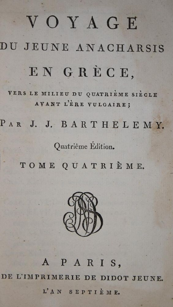 Große Abbildung Nr.1: 137-2030 (Barthelemy,J.J.).: (Verschiedene Länder - Geschichte)