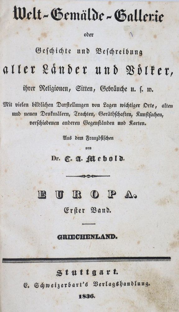 Große Abbildung Nr.1: 137-2043 Domeny de Rienzi,G.: (Verschiedene Länder - Geschichte)