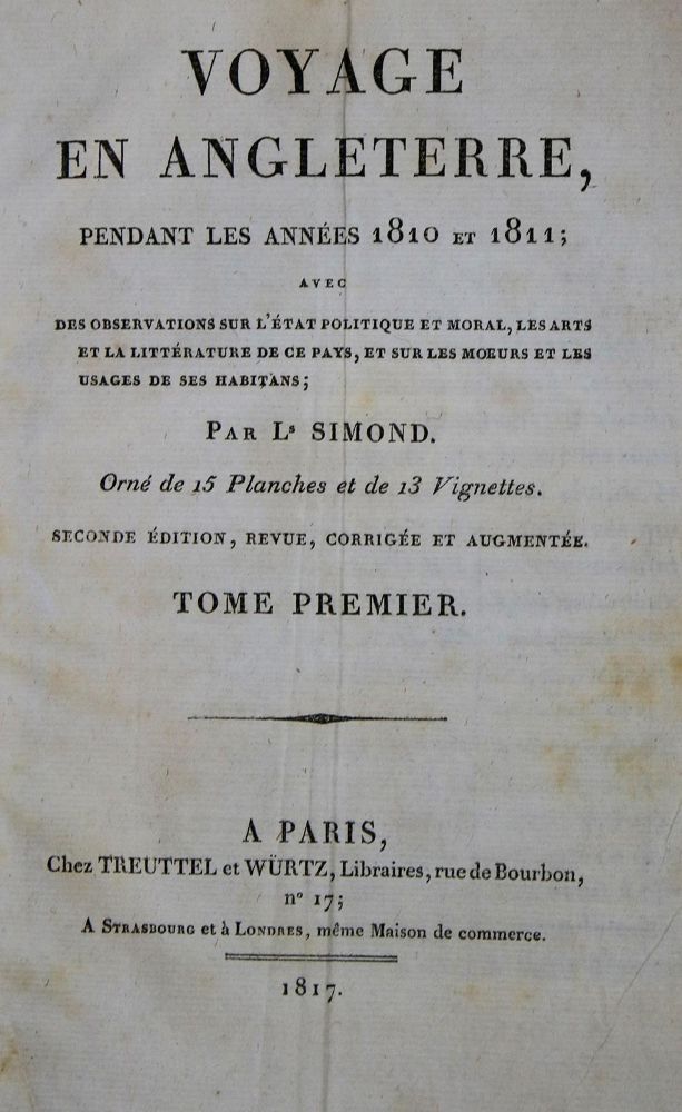 Große Abbildung Nr.2: 137-2057 Simond,L.: (Verschiedene Länder - Geschichte, Grossbritannien)