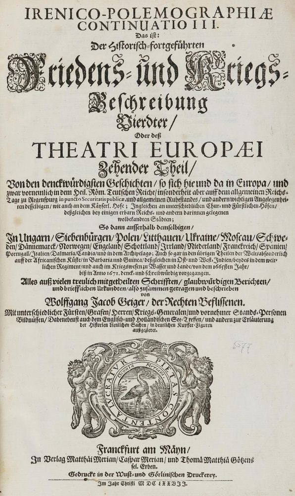 Große Abbildung Nr.2: 137-2069 Merian,M.: (Verschiedene Länder - Geschichte)