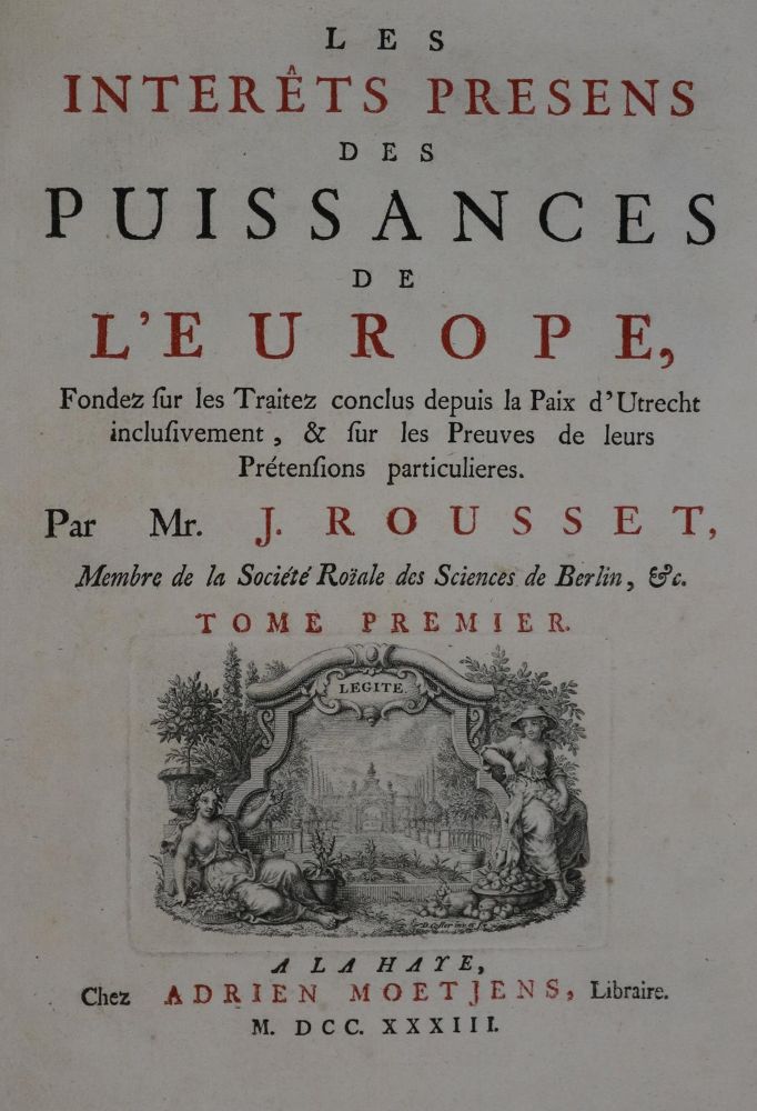 Große Abbildung Nr.1: 137-2083 Rousset (de Missy),J.: (Verschiedene Länder - Geschichte)