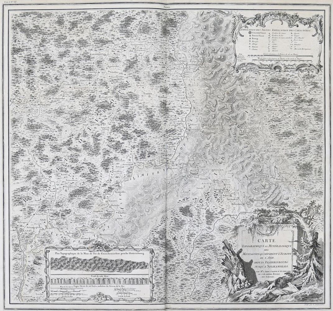 Große Abbildung Nr.2: 137-2086 Chappe d'Auteroche,(J.).: (Verschiedene Länder - Geschichte, Russland)