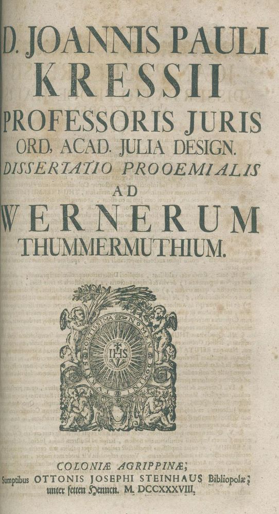 Große Abbildung Nr.2: 137-210 Thummermuth, W.: (Köln)