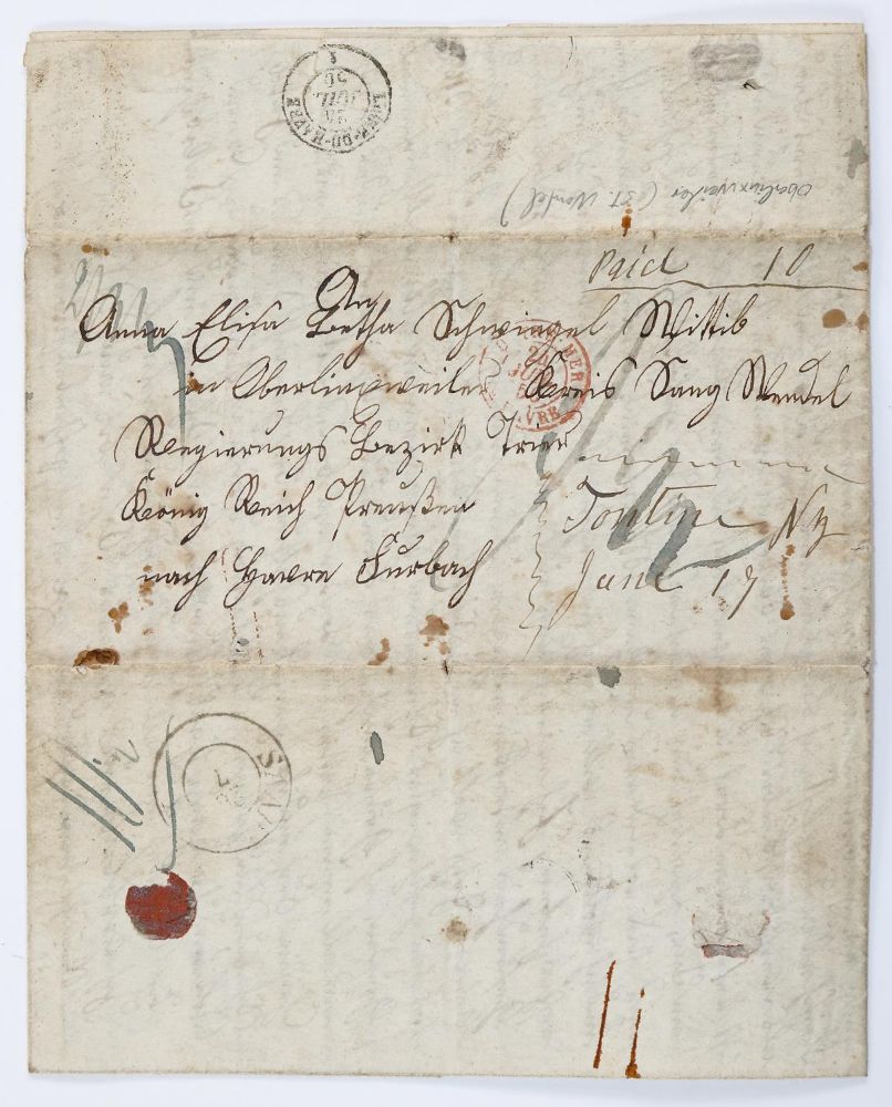Große Abbildung Nr.1: 137-2111 Schwingel, Christian.: (Auswandererbrief)