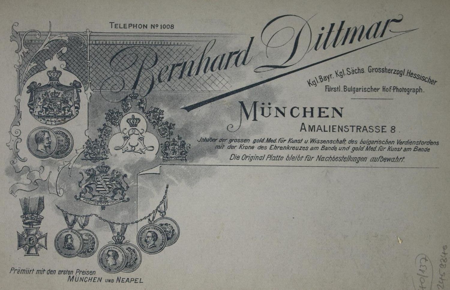 Große Abbildung Nr.2: 137-2114 Konrad Prinz von Bayern,: (Bayern)