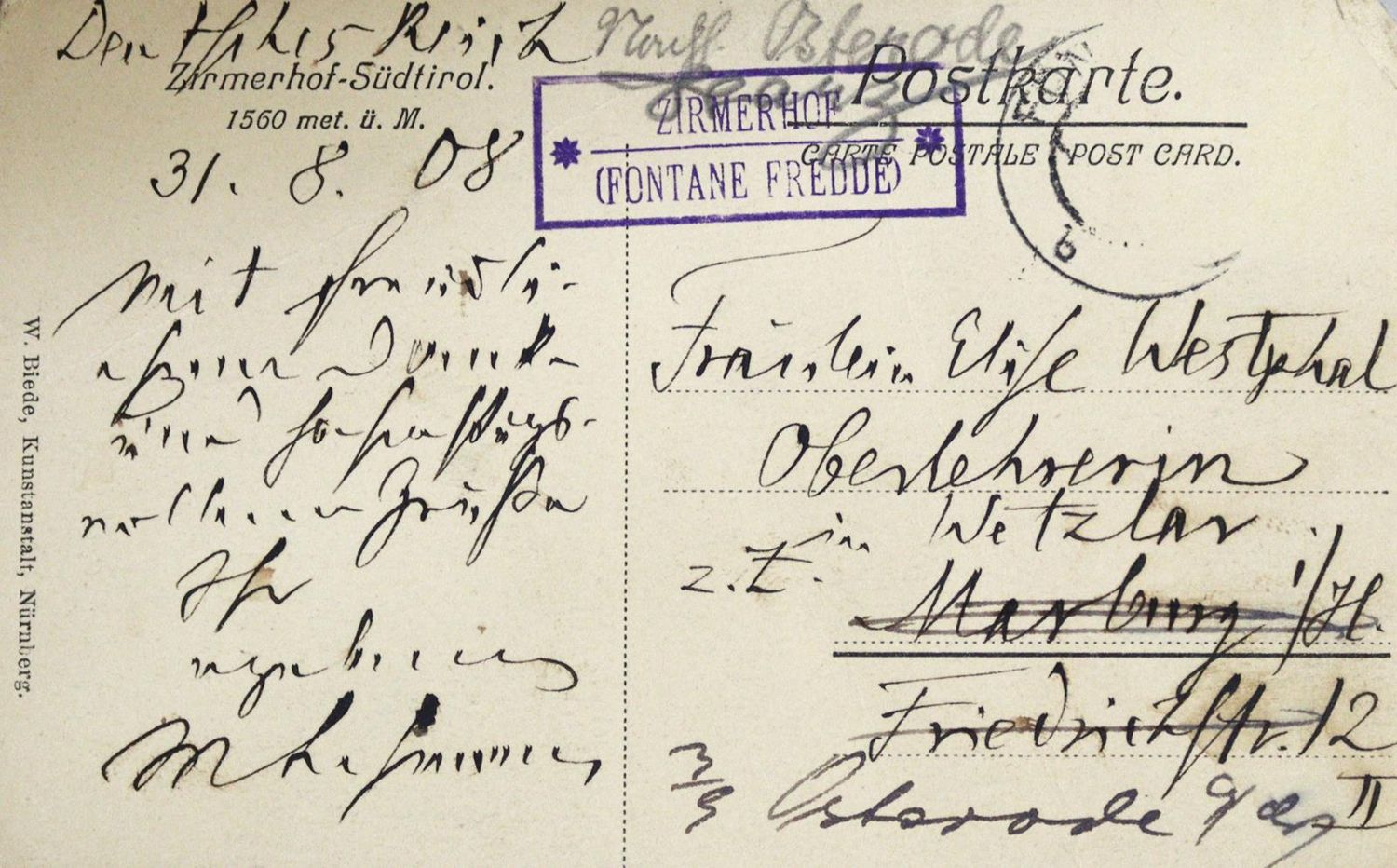 Große Abbildung Nr.2: 137-2115 Bismarck, Marie von,: (Autographen)