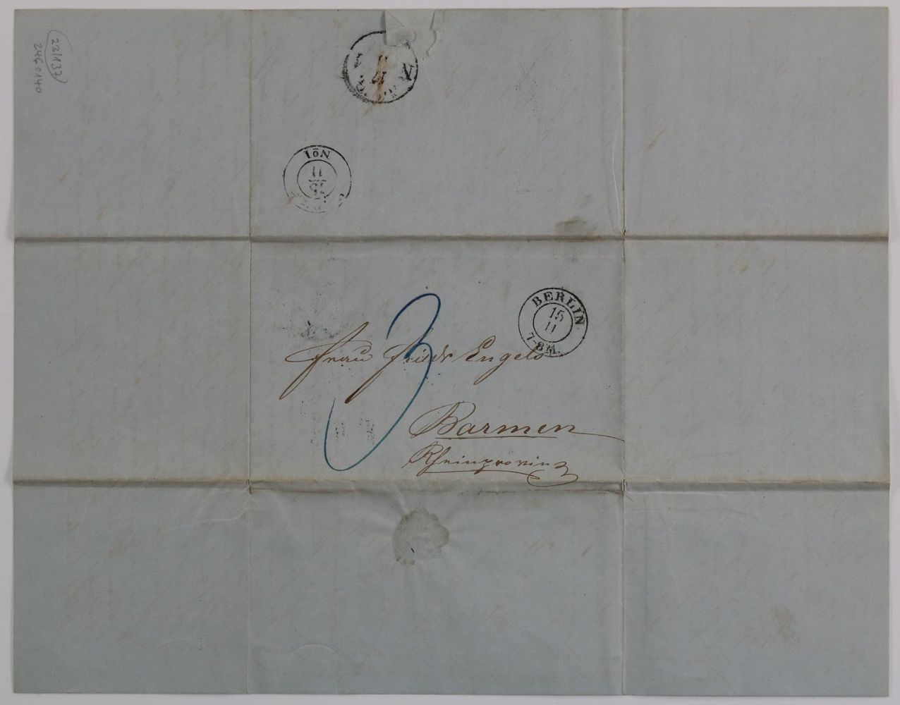 Große Abbildung Nr.2: 137-2122 Engels, Emil,: (Autographen)