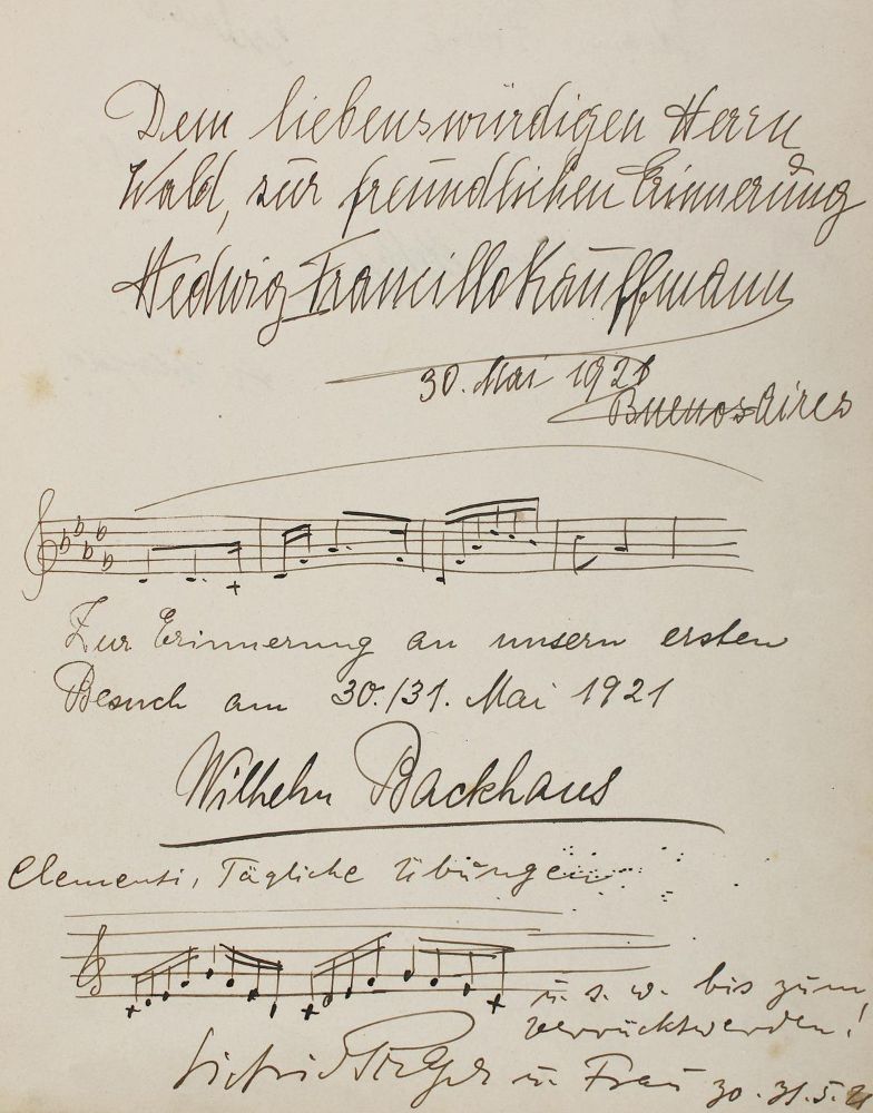 Große Abbildung Nr.1: 137-2125 Gästebuch: (Autographen)