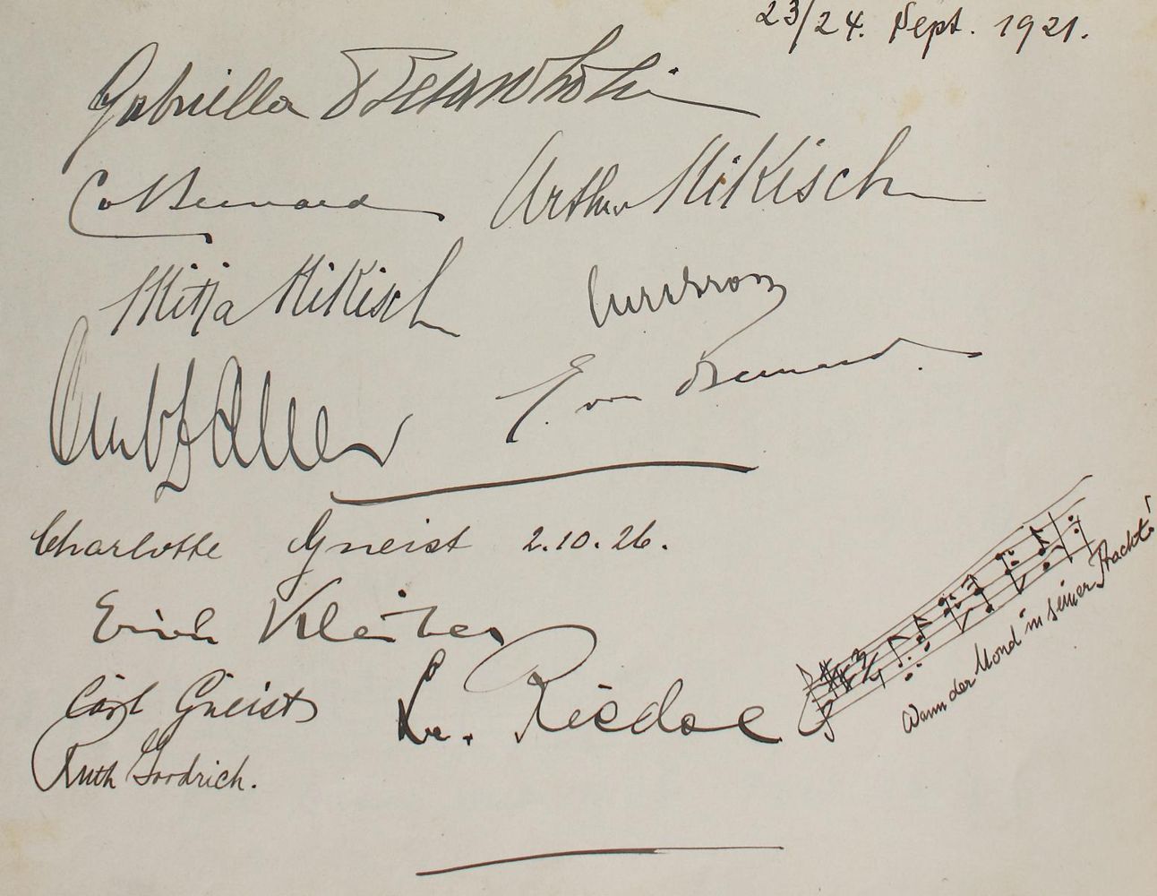 Große Abbildung Nr.4: 137-2125 Gästebuch: (Autographen)