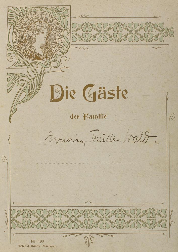 Große Abbildung Nr.7: 137-2125 Gästebuch: (Autographen)