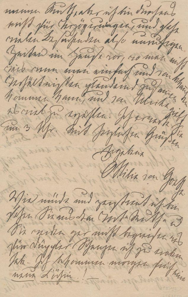 Große Abbildung Nr.2: 137-2126 Goethe, Ottilie von,: (Autographen)