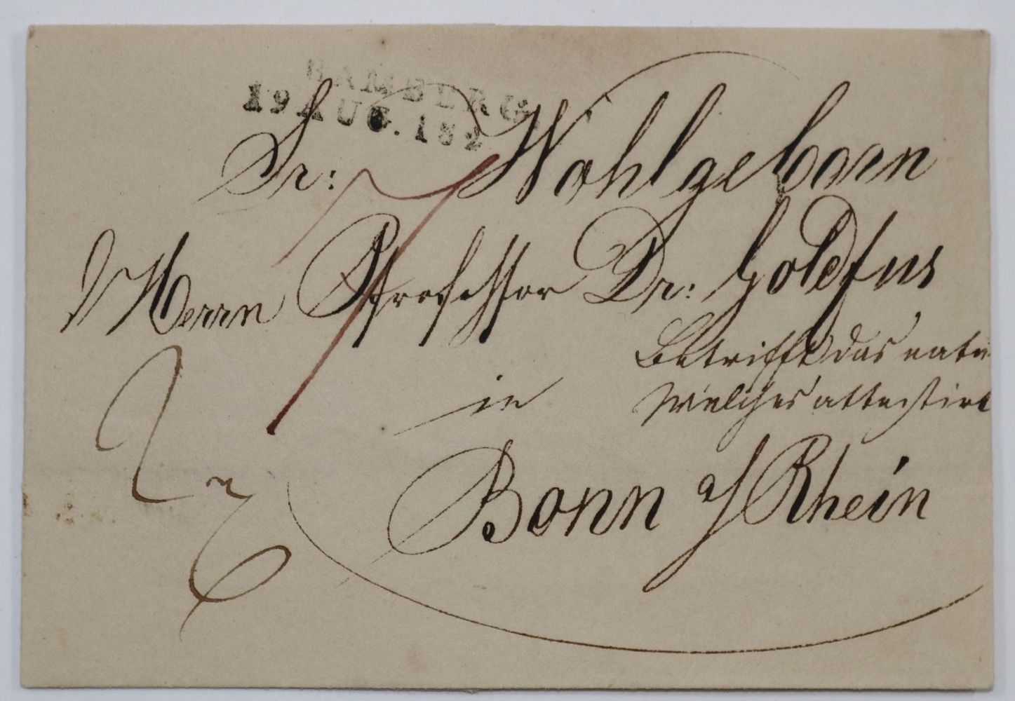 Große Abbildung Nr.1: 137-2128 Goldfuß, August,: (Autographen)