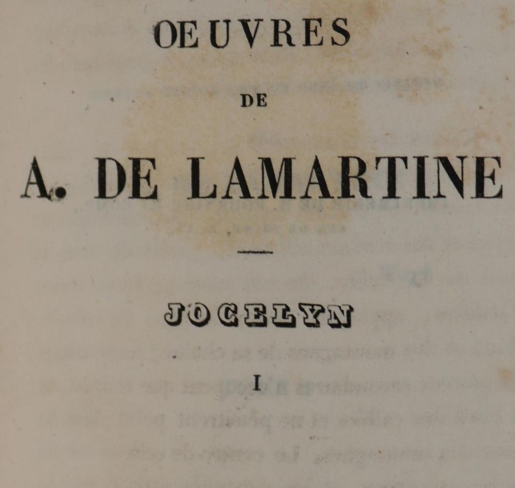 Große Abbildung Nr.2: 137-2141 Lamartine, Alphonse de,: (Autographen)