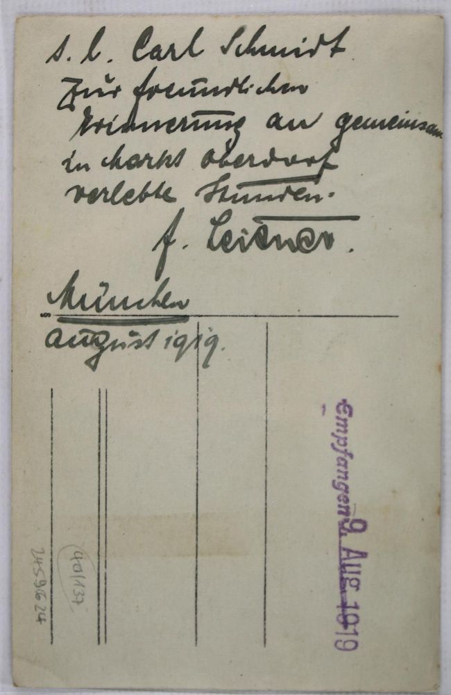 Große Abbildung Nr.2: 137-2142 Leitner, Friedrich,: (Autographen)
