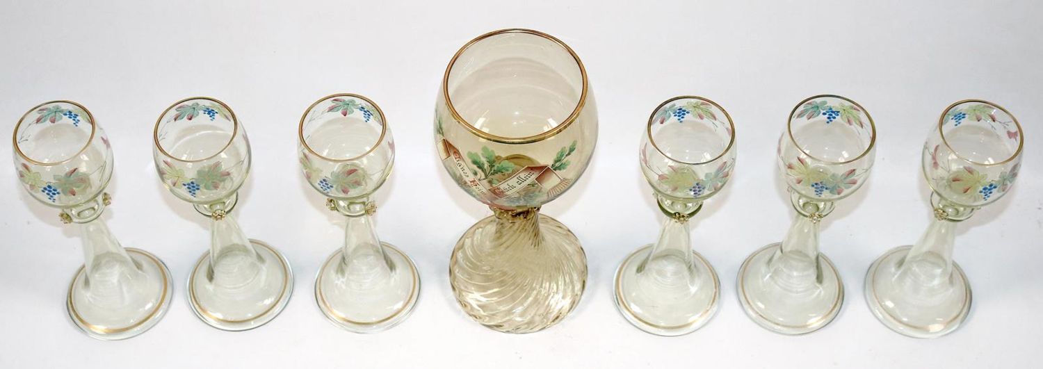 Große Abbildung Nr.2: 137-2187 7 Weingläser: (Varia, Glas)